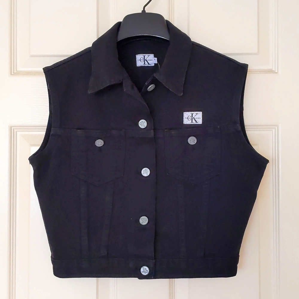 NWT. Calvin Klein Woman's Jeans vest.
